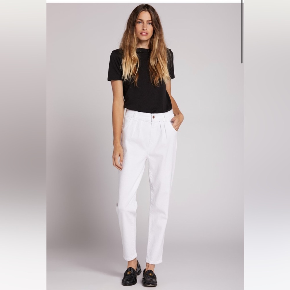 Current Elliott $228 Arroyo Jeans in Blanc Straight Leg 28
